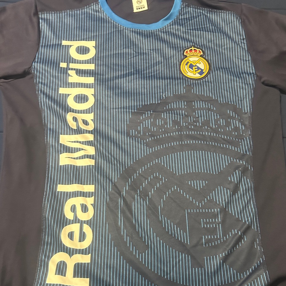 Striped Soccer Emblem T-Shirt